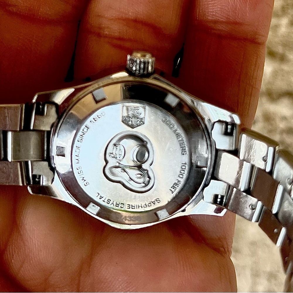 Women’s Tag Heuer Aquaracer 300Meter Saphire Crystal 1000Feet New Battery EUC - Picture 6 of 9